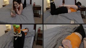 Laney Pumpkin Sock Bondage WMV