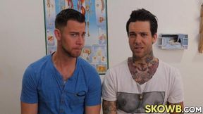 Two Hot Sluts Suck&#x1F61C; And F**k One Lucky Guy's Pole