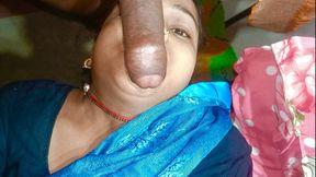 Meri Bhabhi Mere Lund ko Chuskar Pani nikala aur muh me le liye