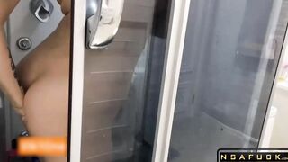 Taking a Shower with a Horny Blonde