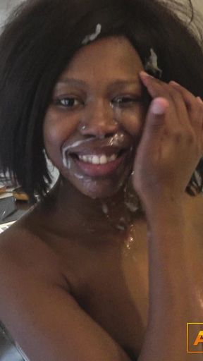 Epic moment from &quot;Ebony Star got her Make up Done by a Fake Casting Agent&quot;