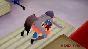 bna furry hentai - racoon fucks michiru and cums inside - yiff manga anime japanese porn 3d