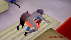 bna furry hentai - racoon fucks michiru and cums inside - yiff manga anime japanese porn 3d