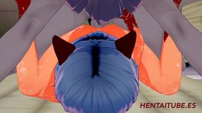 bna furry hentai - racoon fucks michiru and cums inside - yiff manga anime japanese porn 3d