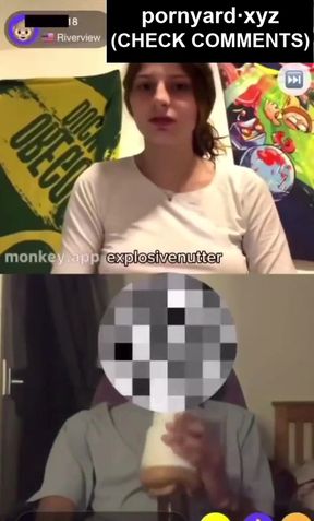 Curious amateur reacts to homemade webcam action