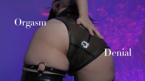 Orgasm denial by latex Goddess