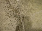 Desperate public piss outside my apartment