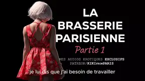 French Maid gets humiliated by stranger in Parisian Brasserie