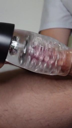 Close-up Jerk with New Rotating Vibrator Finish
