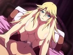 Dominatrixes and sperm showers in a hentai anime movie