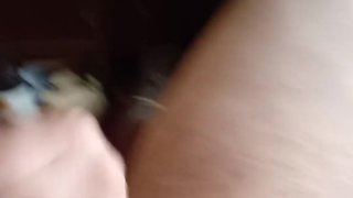 Chubby Amateur BBW`s Intense Anal Masturbation with Fat Man and Masturbator