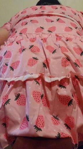 Fat ass sissy rides fist plug