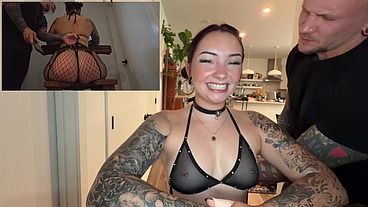 Obedient Huge Ass Brunette Slut First Time Dominated!