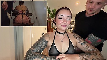 Obedient Huge Ass Brunette Slut First Time Dominated!