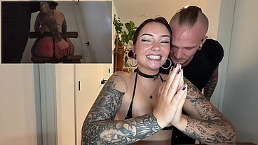 Obedient Huge Ass Brunette Slut First Time Dominated!