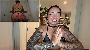 Obedient Huge Ass Brunette Slut First Time Dominated!