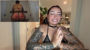 Obedient Huge Ass Brunette Slut First Time Dominated!