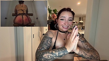 Obedient Huge Ass Brunette Slut First Time Dominated!
