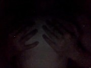 playing with my little ass in the dark
