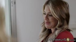 Busty MILF Ryan Keely seduces reluctant teenager Jimmy Michaels into wild sex