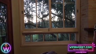 Homemade sex by Wifebucket - Petting my Latina wife's huge clit at sunset