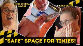 Safe Space for Tinies: Sweet BBW Sara Star Tries and Fails to Keep Tiny Men from Being Eaten by MiLF Giantess OctoGoddess ft vore pov, endoscope footage and mouth sounds Captioned Version