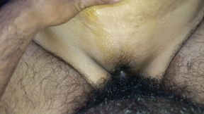 Wild home sex with pegging orgasm!
