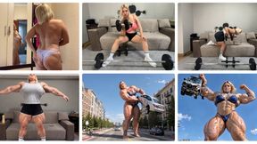 Jeanette Becomes a Giant Bodybuilder WMV