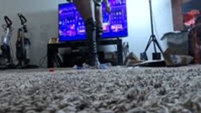 food and object crush - Trash Meets Domination: Goddess MXDominion’s Ruthless Boot Stomping, stomping, foot domination, female domination  1080 smaller