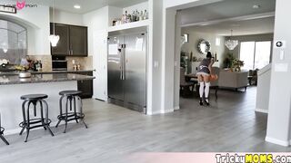 Long legged MILF maid in uniform fucked