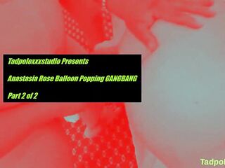 Anastasia Rose Balloon Popping Group sex with Creampie, Pt two