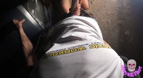 On the Street Above the Car He Ejaculated in My Pussy