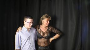 Threesome with Stepmother's Boy