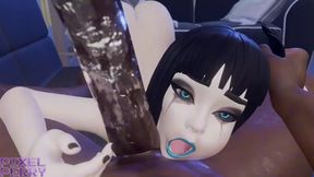 Liz X Frankie - BBC Futa Fucks Her Brains Out in the Dorn Room
