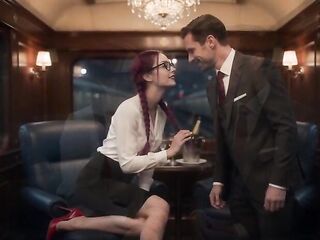 I BANGED MY SECRETARY ON THE EDUCATE ON THE WAY TO WORK (AI-GENERATED MOVIE)