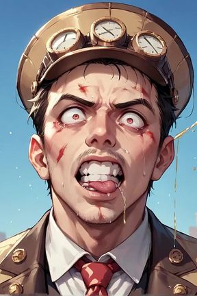 Goggle-hearted Gasm Steam Punk City Scream