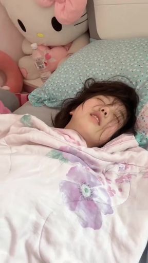 Asian cutie wakes up to a surprise fuck session