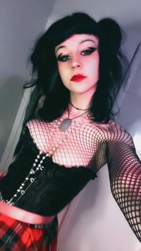 A goth fit check: