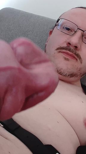 He Spermed Partially and Continued Masturbating