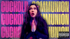 Cuckold Communion: The Princess Luxy Reid turns her Husband into a kneeling, Cum-lapping Worshipper while Fantasizing her Bull Rams her raw and nonstop with Creampie cleanup, Bull praise, and Hotwife breeding