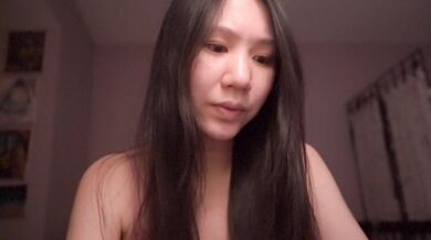 Jealousy in the Garden as the Asian Girl Whispers Softly
