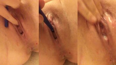 Fucked my pee hole until I squirt everywhere