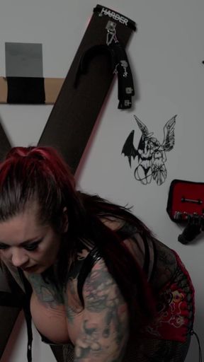 Horny Chubby Petgirl Humps Her Mistress's Leg Til She Cums