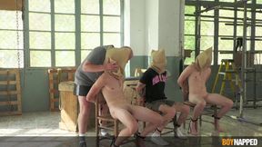 Boynapped - Master Doms And Three Twinks Part 1: Torment And Cock Sucking Pleasure