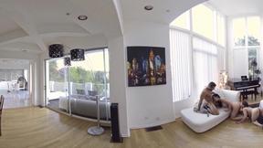 ”VRBangers-Sexy Mom Seduces Her Stepsis to Lick Her Snatch”