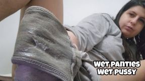 Post Orgasm Soaked Pussy & Creamy Panties - Wet Fingering Close Up