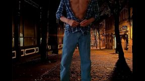Amateur Gay Strip Tease: Sexy Undressing Reveals Hard Dick –