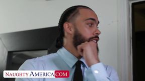 Amari Anne craves chaos with her co-worker when the office goes dark
