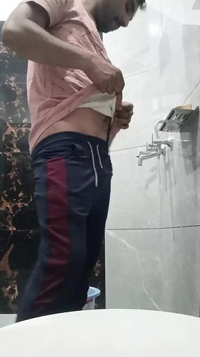 Indian Desi hairy man enjoy masterbation with friends
