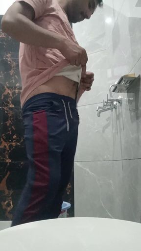 Indian Desi hairy man enjoy masterbation with friends
